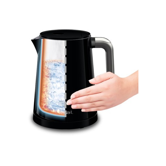 Tefal KO854830 elektriskā tējkanna 1 L Melns