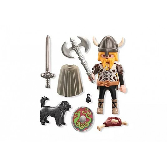 Viking with Guard Dog