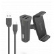 Car Holder Airvent Car Charger 2usb 2,4a+type C by Muvit Black