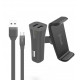 Airvent Car Holder 80mm + Car Charger 2 x MircoUSB +MircoUSB cable by Muvit Black