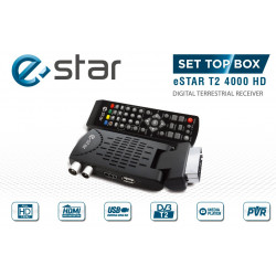 TV STB eSTAR T2 4000 HD SCART Black