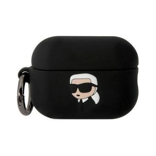 Karla Lāgerfelda silikona NFT Karl Head 3D — Etui AirPods Pro 2 (czarny)