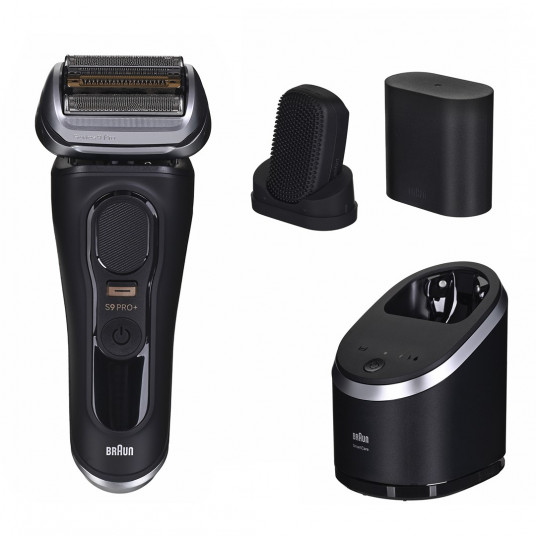 Braun Series 9 Pro+ 9590cc mitro un sauso skuvekļu trimeris melns