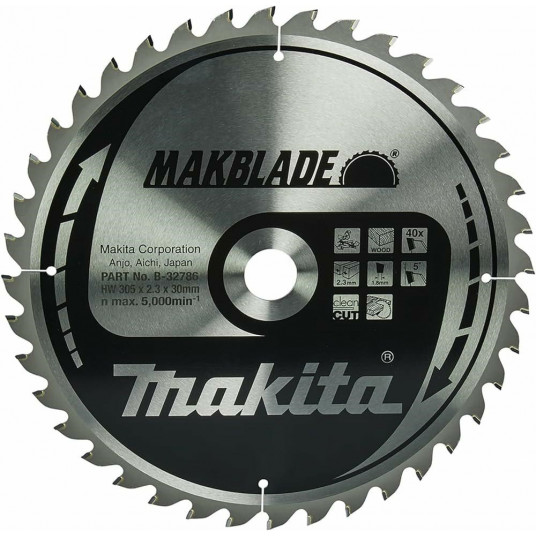 Makita B-32786 ripzāģa asmens 1 gab.