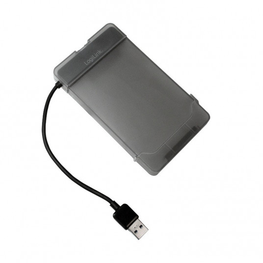 "LogiLink AU0037 Speicherlaufwerksgehäuse 2.5 Zoll HDD / SSD-Gehäuse Grau"