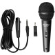 Microphone SVEN MK-110 (wired, dynamic, metal, cable 4.0m, 6.3 / 3.5 mm jack, black)
