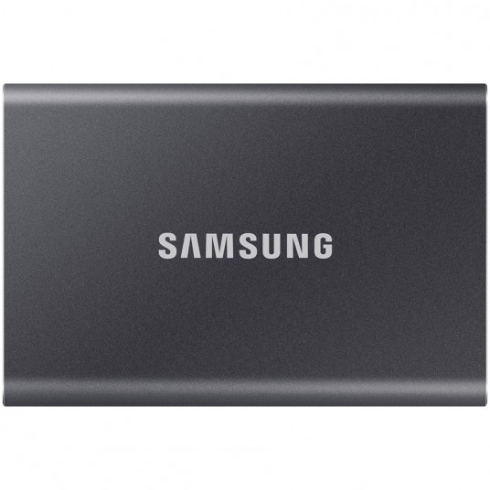 Samsung SSD T7 External 2TB, USB 3.2, 1050/1000 MB/s, included USB Type C-to-C and Type C-to-A cables, 3 yrs, iron gray