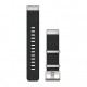 QuickFit 22 Watch Bands, Jacquard-weave nylon strap Black