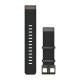 QuickFit 22 Watch Bands, Jacquard-weave nylon strap  Heathered black