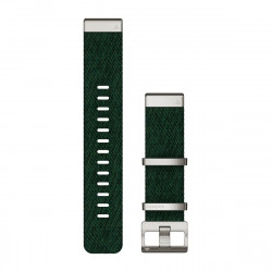 QuickFit 22 Watch Bands, Jacquard-weave nylon strap  Pine green
