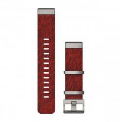  QuickFit 22 Watch Bands, Jacquard-weave nylon strap  Red