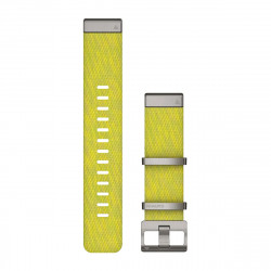 QuickFit 22 Watch Bands, Jacquard-weave nylon strap  Yellow/Green