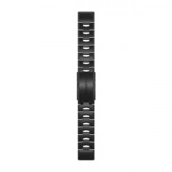 QuickFit 22 Watch Bands, Vented titanium bracelet, Carbon grey DLC coating