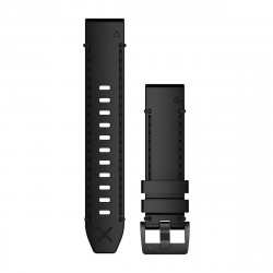  QuickFit 22 Watch Bands, Genuine Horween leather strap Black