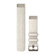 QuickFit 20 Watch Bands, Cream heathered nylon, soft gold hardware