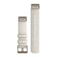 QuickFit 20 Watch Bands, Cream heathered nylon, soft gold hardware