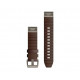 QuickFit 22 Watch Bands, Oxford brown leather
