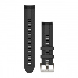 QuickFit 22 Watch Straps (MARQ™), Black silicone strap