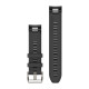 QuickFit 22 Watch Straps (MARQ™), Black silicone strap