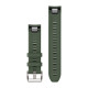 QuickFit 22 Watch Straps (MARQ™), Pine green silicone strap