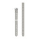 QuickFit 20 Watch Bands, Fog grey silicone (3-piece Dive Set)