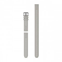 QuickFit 20 Watch Bands, Fog grey silicone (3-piece Dive Set)