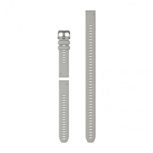 QuickFit 20 Watch Bands, Fog grey silicone (3-piece Dive Set)