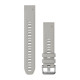 QuickFit 20 Watch Bands, Fog grey silicone (3-piece Dive Set)