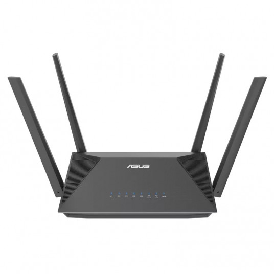 ASUS RT-AX52 AX1800 AiMesh bezvadu maršrutētājs Gigabit Ethernet Dual Band (2,4GHz/5GHz) Black