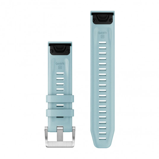 QuickFit 22 Watch Bands, Azure Silicone (3-piece Dive Set)