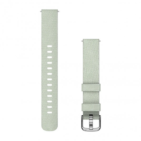 Lily 2 Bands (14 mm), sage grey nylon, silver hardware