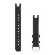 Lily Bands (14 mm), Black italian leather, cream gold hardware
