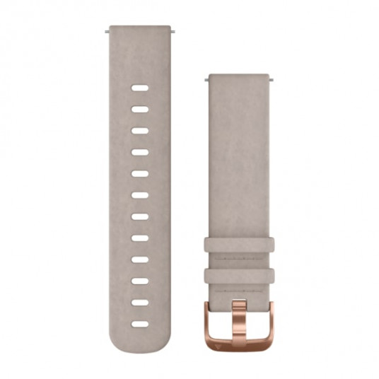Quick Release Band, Gray Suede Band with Rose Gold Hardware