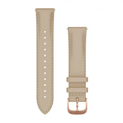 Quick Release Bands (20 mm), Light sand italian leather, 18K rose gold PVD hardware