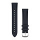 Quick Release Bands (20 mm), Navy italian leather, silver hardware