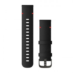 Quick Release Bands (22 mm), Black leather, Slate