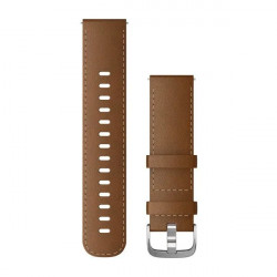 Quick Release Bands (22 mm), Brown Italian Leather, silver hardware