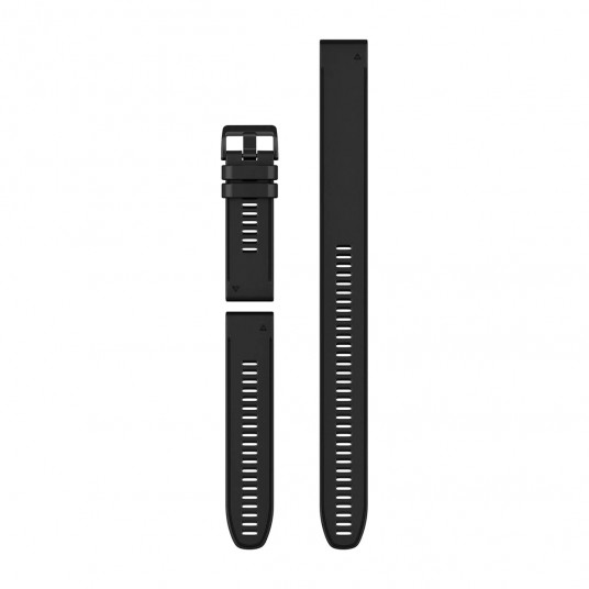 QuickFit 26 Dive Watch bands, Black silicone (3-piece Dive Set)