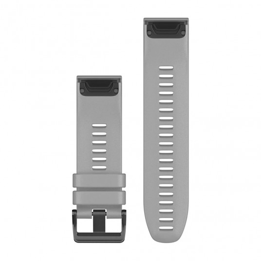 QuickFit 26 Dive Watch bands, Powder grey silicone (3-piece Dive Set)