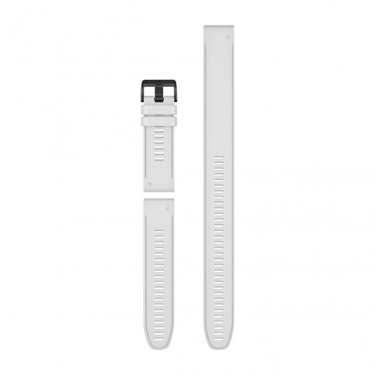 QuickFit 26 Dive Watch bands, White silicone (3-piece Dive Set)