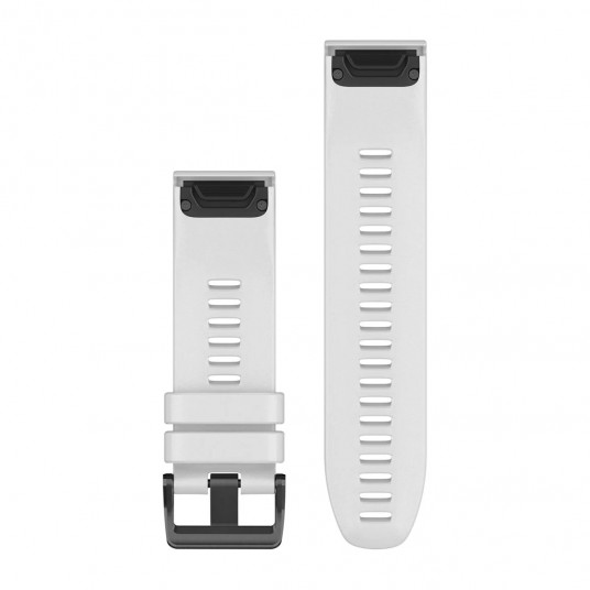 QuickFit 26 Dive Watch bands, White silicone (3-piece Dive Set)