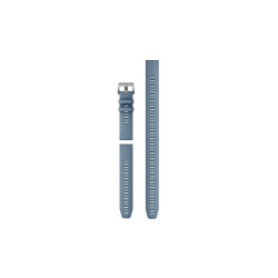 QuickFit 22 Dive Watch bands, Hurricane blue silicone (3-piece Dive Set)