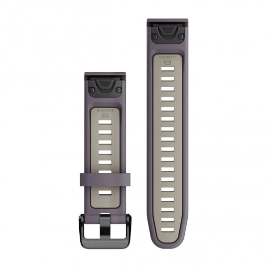 QuickFit 20 Watch Bands, Deep orchid/Light sand silicone