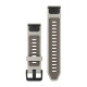 QuickFit 20 Watch Bands, Fog Gray/Dark Sandstone Silicone