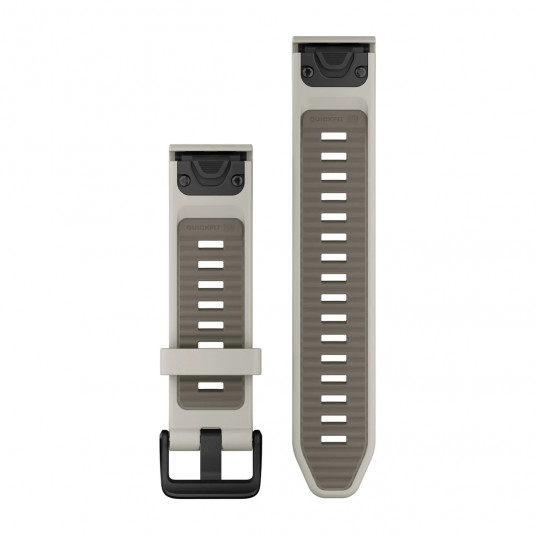QuickFit 20 Watch Bands, Fog Gray/Dark Sandstone Silicone