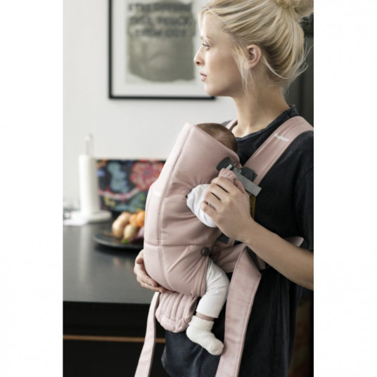 BABYBJÖRN Baby Carrier MINI Dusty Pink, Cotton 021014