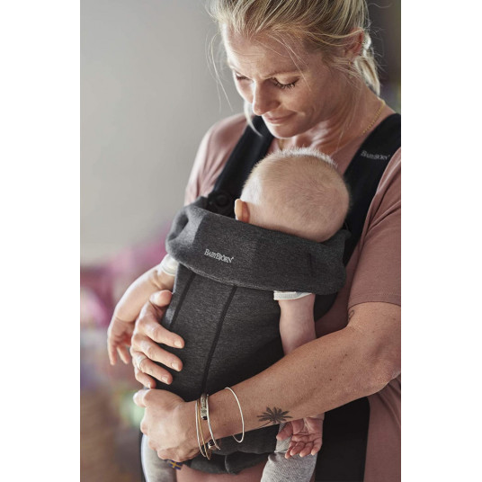 BABYBJÖRN Baby Carrier MINI Charcoal Grey, 3D Jersey 021076