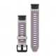 QuickFit 20 Watch Bands, Fog Gray/Lavender Silicone