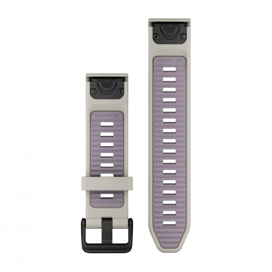 QuickFit 20 Watch Bands, Fog Gray/Lavender Silicone