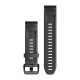 QuickFit 20 Watch Bands, Graphite silicone